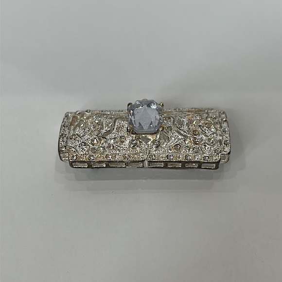 Vintage Silver and Stone Brooch - Picture 4 of 6